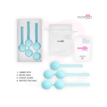 Moressa - Osian Set Premium Türkis Silikon | Vybes.it