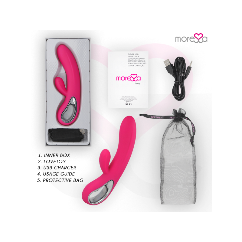 Moressa - Troy Masajeador Punto G Y Clitoris Premium Silicone