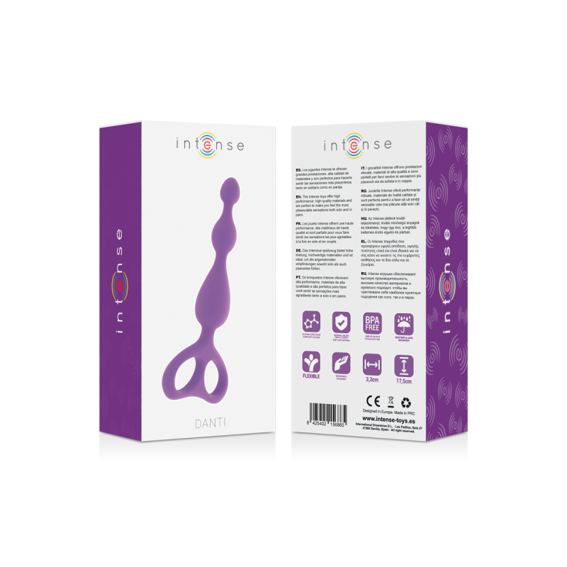 INTENSE - DANTI ANAL LILAC - INTENSE ANAL TOYS - Anal Beads