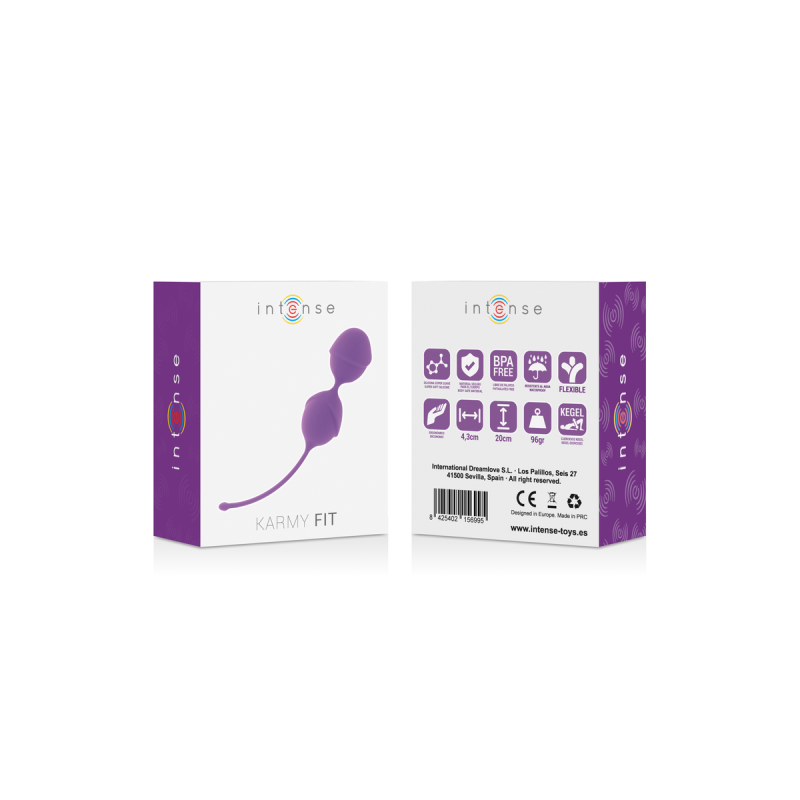 INTENSE - KARMY FIT KEGEL SILICONE LILAC - INTENSE HEALTH KEGEL - Sil…