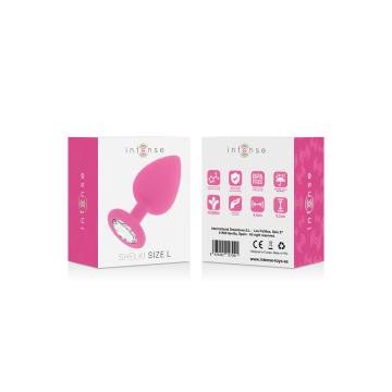 INTENSE - SHELKI L PLUG ANALE FUCSIA - INTENSE ANAL TOYS - Tappi anali