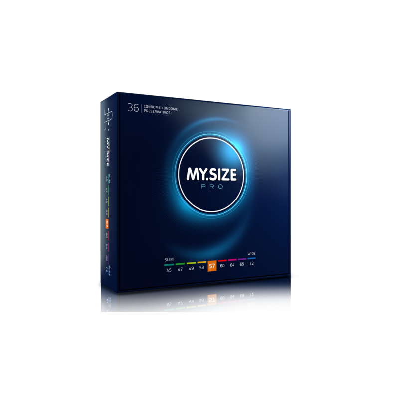 MY SIZE - PRO CONDOMS 57 MM 36 UNITS - MY SIZE PRO - Natural Range