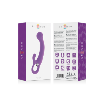 Intense - Naila Vibrating Silicone Lila | Vybes.it