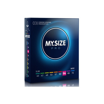 MY SIZE - PRO CONDOMS 64 MM 3 UNITS - MY SIZE PRO - Size XL (Large)