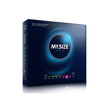 MY SIZE - PRO CONDOMS 64 MM 36 UNITS - MY SIZE PRO - Natural Range