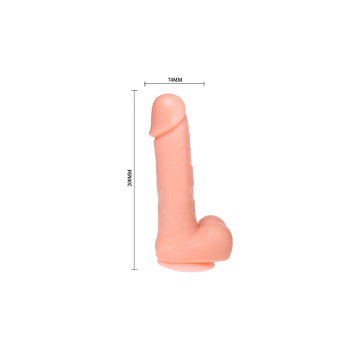 Baile - Gode Réaliste Dong Vibration Et Rotation 20 Cm | Vybes.it