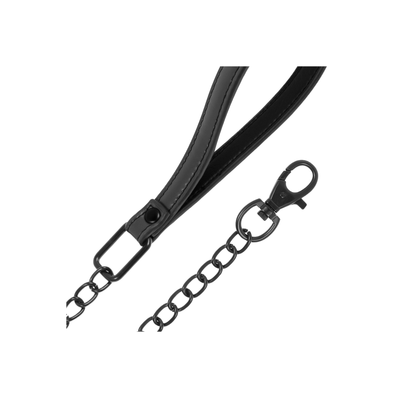 Fetish Submissive - Collar Con Cadena Con Forro De Neopreno |