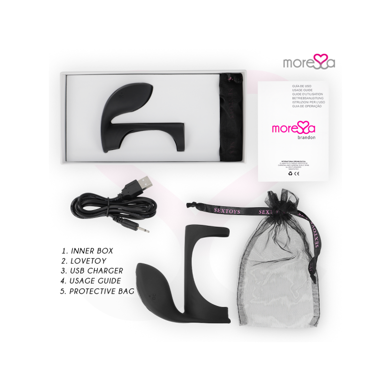 Moressa - Brandon Potente Anillo Vibrador Con Funda De