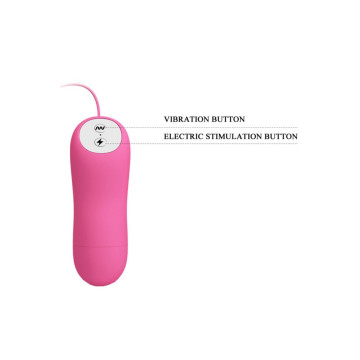 BAILE - Romantic Wave Pinces Vibrantes avec vibration et electrostimulation fuchsia : accessoire fetish | Vybes.it