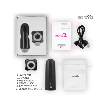 Moressa - Nix Vibrateur Télécommande Noir | Vybes.it