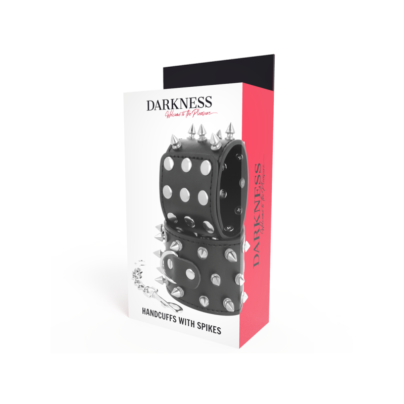 Darkness - Skulls And Bones Esposas Con Pinchos Negro | Vybes.it