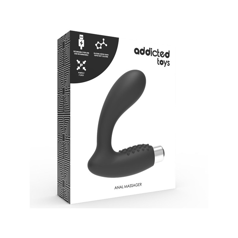 Addicted Toys - Vibrateur Prostatique Rechargeable Modèle 5 - Noir