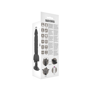 Basecock - Vibrateur Articulable Télécommande Noir 20 Cm - O - 4.5