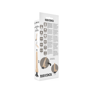 Basecock - Vibrador Realístico 2 - 1 Natural 18.5 Cm - O - 4 Cm |
