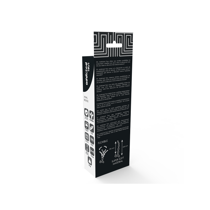 ADDICTED TOYS - BALLES ANAL 22 CM NOIR - Perles anales | Vybes.it