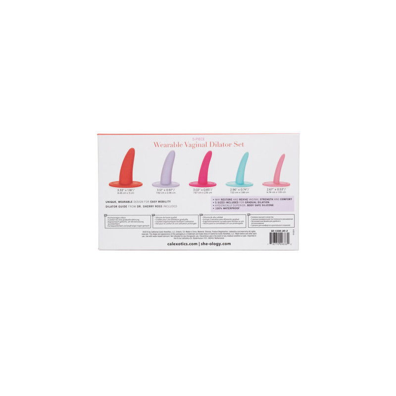 Calexotics - Kit 5Pc Dilatadores Vaginales O Anales Multicolor |