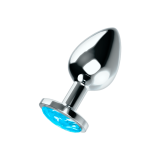 OHMAMA - PLUG ANAL CON CRISTAL AZUL L