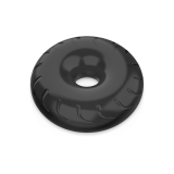 POWERING - SUPER FLEXIBLE Y RESISTENTE ANILLO PENE  5CM PR08 NEGRO