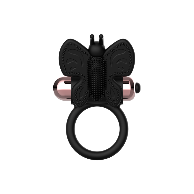 Coquette Chic Desire - Cock Ring Butterfly Anillo Vibrador Negro /