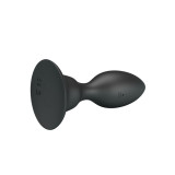 Mr Play - Plug Anal Avec Télécommande Vibration Noire | Vybes.it