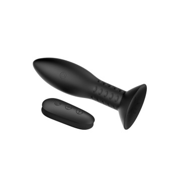 Mr Play - Plug Avec Télécommande Billes Tournantes Noires | Vybes.it