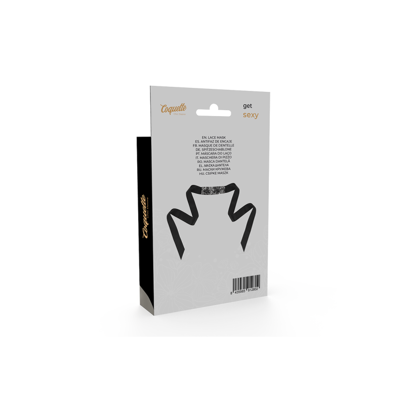 Coquette Chic Desire - Antifaz Encaje Negro Cinta | Vybes.it