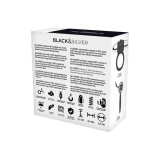 Black&Silver - Cameron Anillo Recargable Silver | Vybes.it