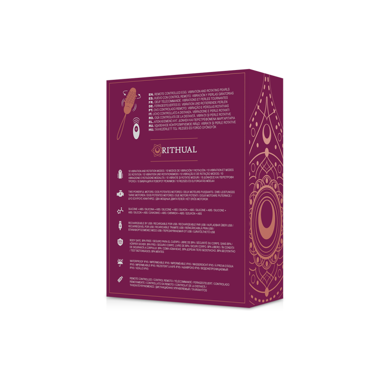 Rithual - Sita Egg Télécommande Rotation Des Billes + Vibration |