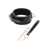 Begme - Black Edition Collar Cuero Vegano Con Forro De Neopreno |