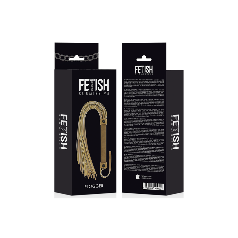 FETISH SUBMISSIVE ORIGIN - FOUET EN CUIR VEGAN - Fouets BDSM