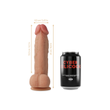 Cyber Silicock - Strap - On Saul Liquid Silicone With 3 Rings Free