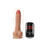 Cyber Silicock - Strap - On Connor Liquid Silicone With 3 Rings