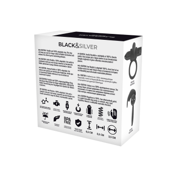 Black&Silver - Burton Remote Control Cockring Watchme | Vybes.it