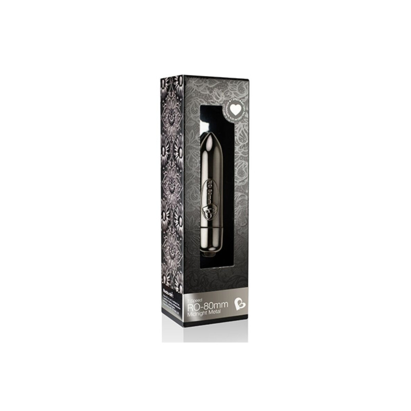 ROCKS-OFF - VIBRATING BULLET RO-80MM MIDNIGHT METAL - BULLETS