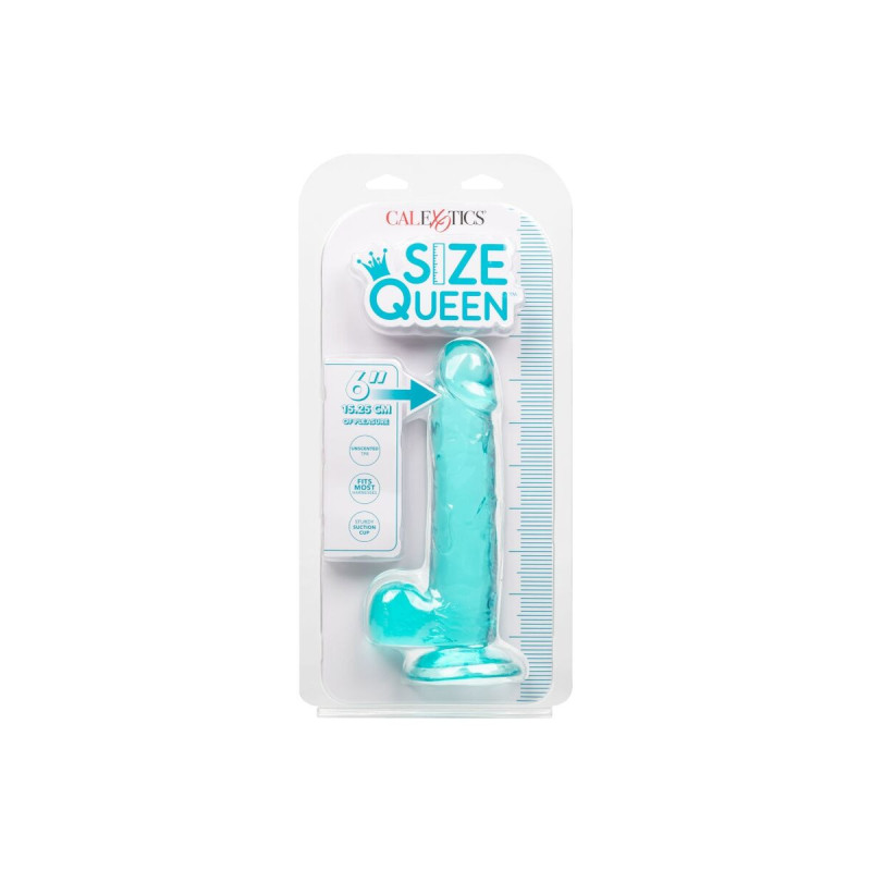 Calexotics - Gode Taille Reine Bleu 15.3 Cm | Vybes.it