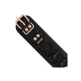 Begme - Black Edition Collar Cuero Vegano Con Forro De Neopreno |