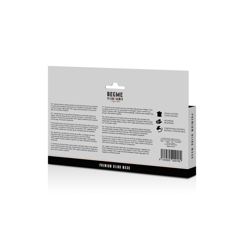 Begme - Masque Aveugle Premium Édition Rouge Avec Doublure En