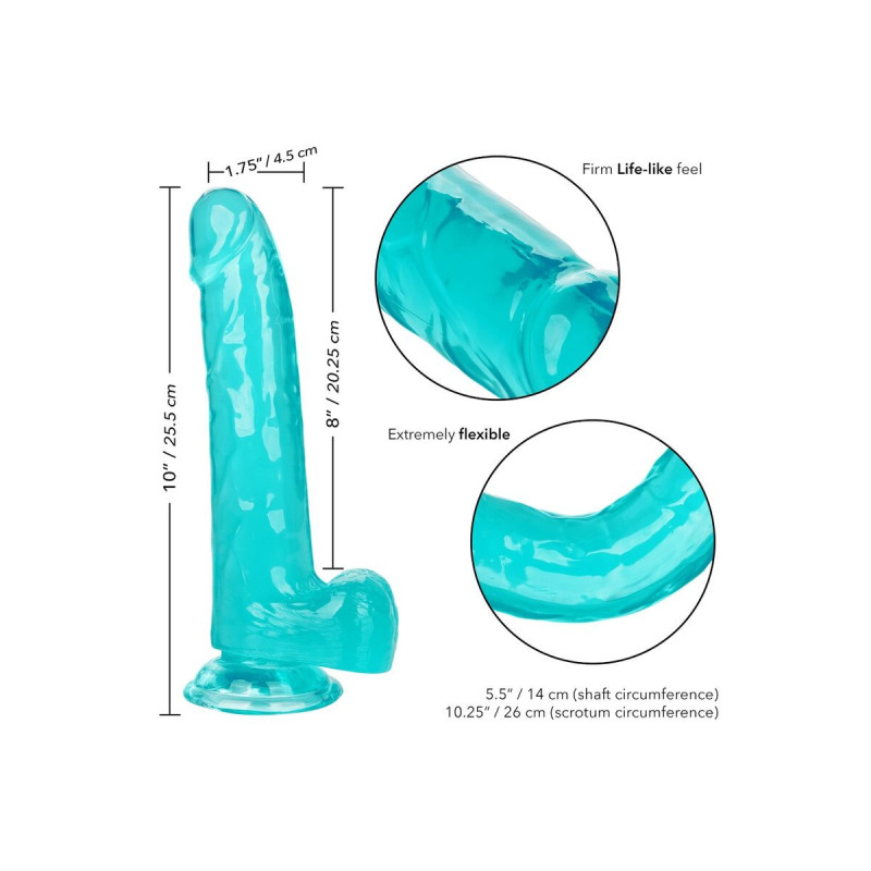 Calexotics - Gode Taille Reine Bleu 20.3 Cm | Vybes.it