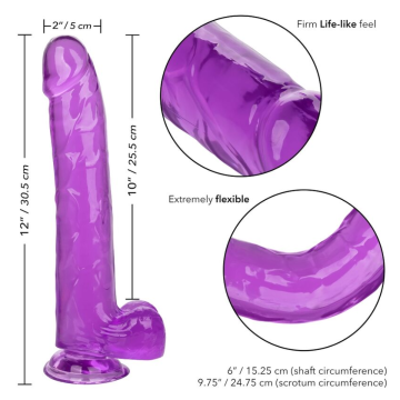 CALEXOTICS - GRÖSSE KÖNIGIN-DILDO LILA 25.5 CM