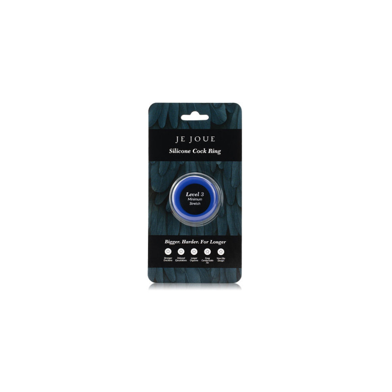 JE JOUE - ANELLO IN SILICONE BLU STRANGOLAMENTO MINIMO - Cockring sen…