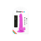 Diversia - Dildo Realístico Flexible Con Vibración Lila 18 Cm - O