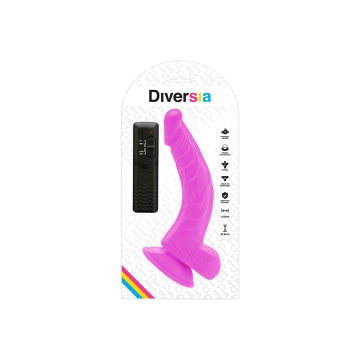 Diversia - Flexibler Vibrierender Dildo Lila 21.5 Cm - O - 4.5 Cm |
