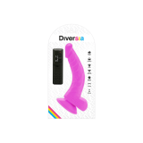 Diversia - Flexible Vibrating Dildo Purple 21.5 Cm - O - 4.5 Cm |
