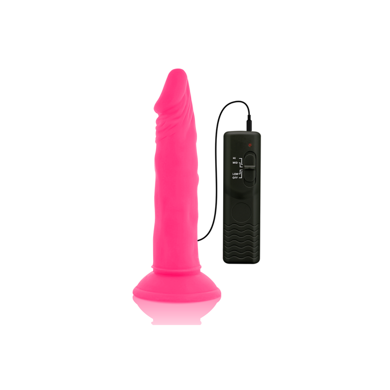 Diversia - Flexibler Dildo Mit Vibration Rosa 23 Cm - O - 4.3 Cm |