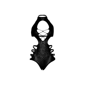 LEG AVENUE - BODY CON SPALLINE CUT-OUT TAGLIA UNICA - NERO - LEG AVEN…