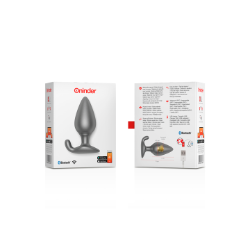Oninder - Rio Plug Anal Vibrador Negro - App Gratuita | Vybes.it