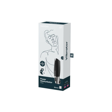 Satisfyer - Power Masturbator Negro Y Plata | Vybes.it