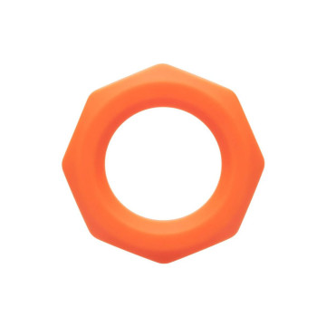 CALEXOTICS - ANELLO ALPHA SEXAGON ARANCIONE - Cockring senza vibrazio…