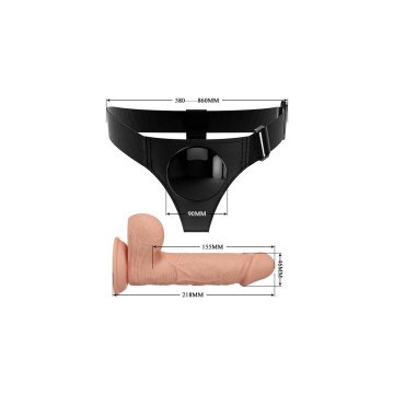 Pretty Love - Imbragatura Slip Universale Con Dildo Jerry 21.8 Cm