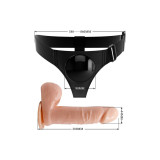 Pretty Love - Harness Briefs Arnés Universal Con Dildo Tom 20 Cm